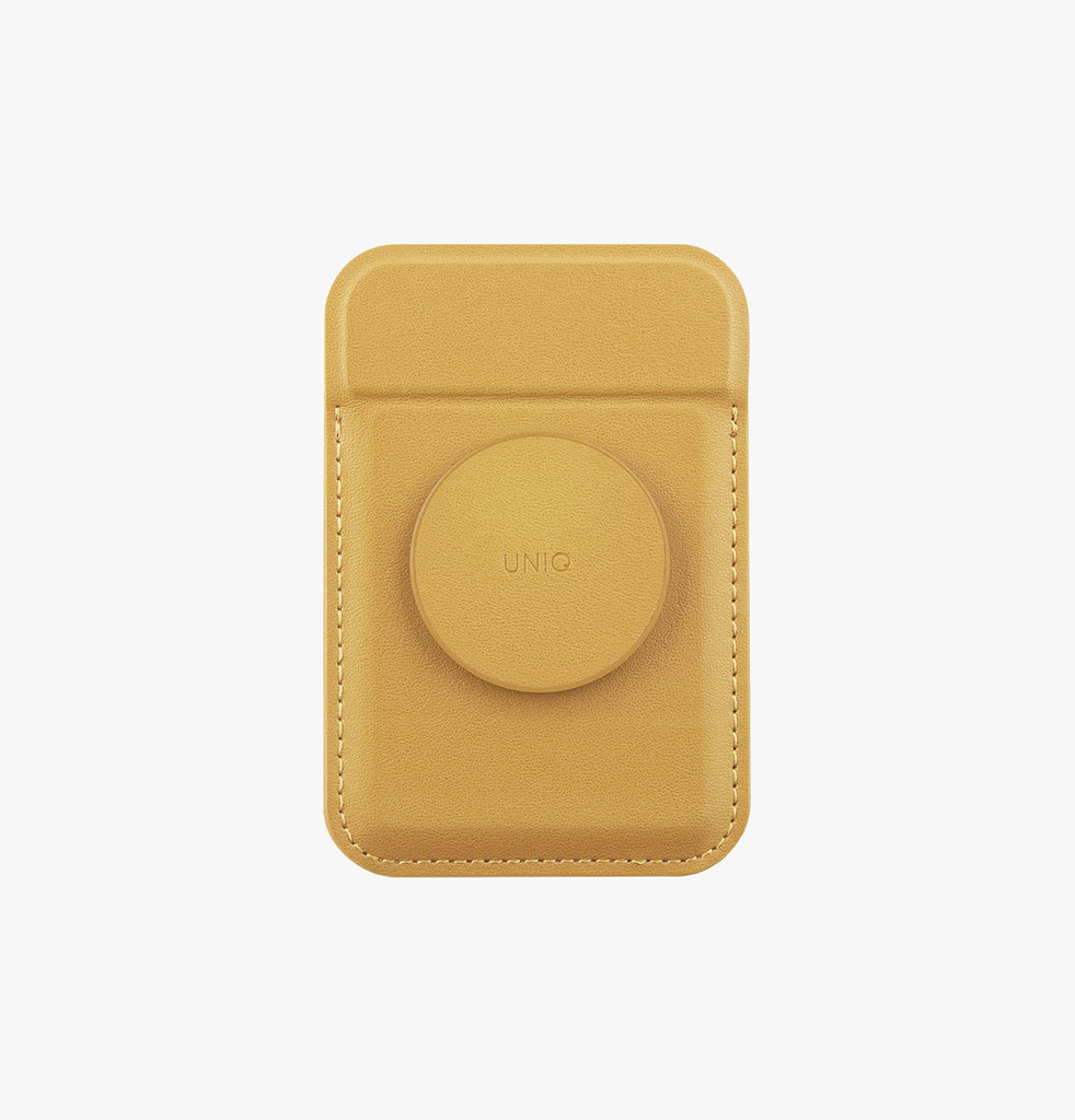 Uniq Magnetic Card Holder Grip Stand Flixa | Yellow Uniq Magnetic Card Holder Grip Stand Flixa | Yellow